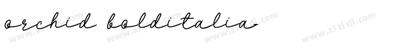orchid bolditalia字体转换